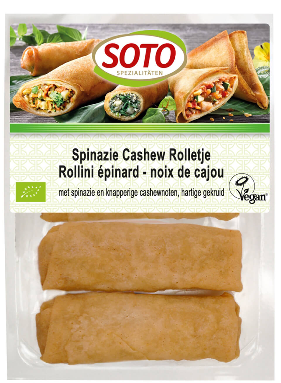 Soto Spinazie-cashew rolletje bio 200g